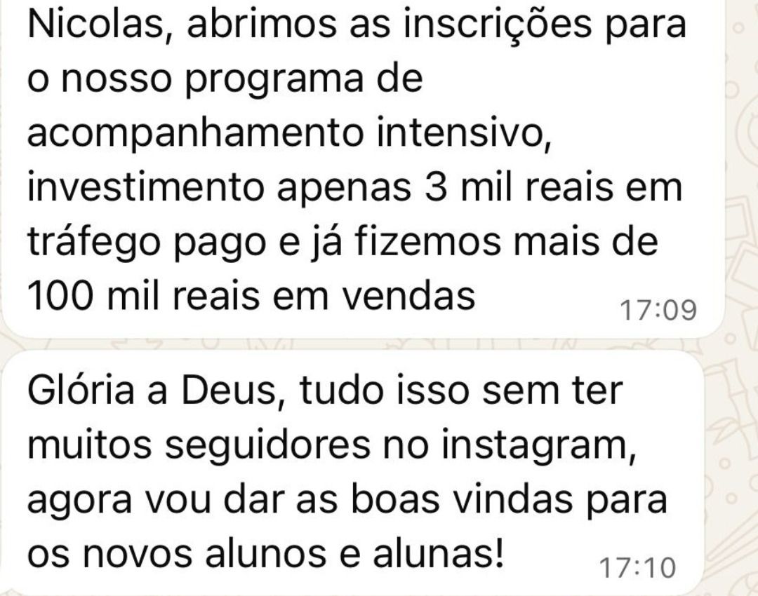 R$3 MIL EM TRÁFEGO → +R$100 MIL EM VENDAS. SEM TER MUITOS SEGUIDORES NO INSTAGRAM.